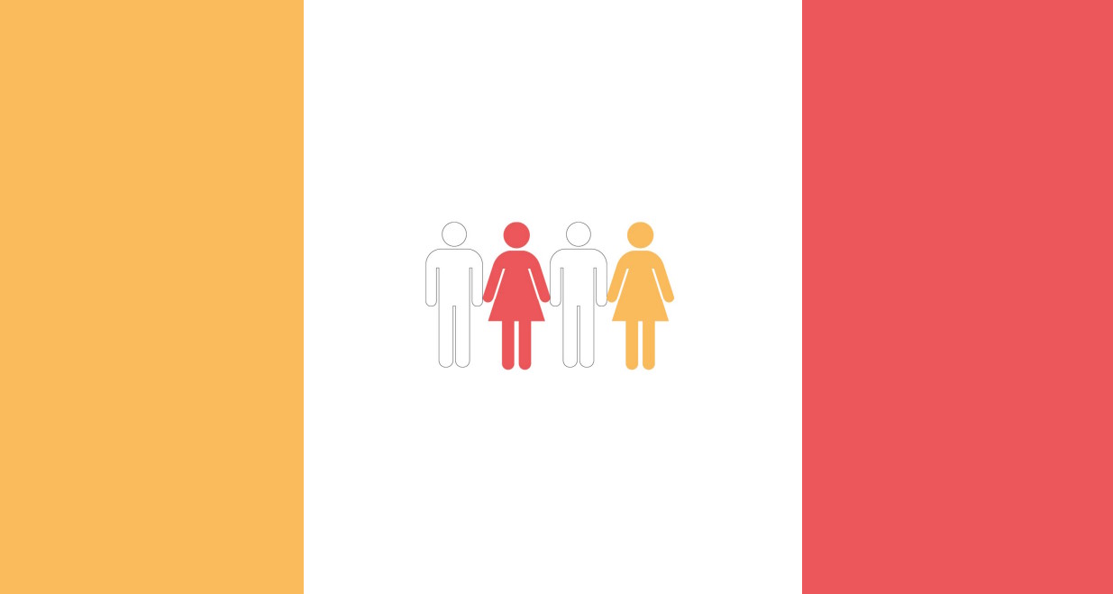 Persone con colori diversi